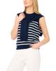halogen(r) halogen(r) Stripe Front Tie Sleeveless Sweater - 1