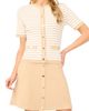 halogen(r) halogen(r) Stripe Short Sleeve Cardigan - 1