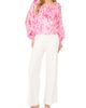 halogen(r) halogen(r) Tie Front Ruffle Long Sleeve Top - 4