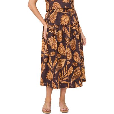 halogen(r) halogen(r) Tiered Cotton Midi Skirt