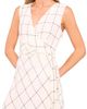 halogen(r) halogen(r) Windowpane Check Faux Wrap Dress - 3