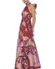 HALSTON HALSTON Halter Maxi Dress - 3