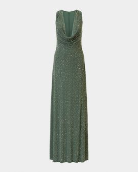 chinese dress ladies Chyna Light Blue Cowl-Neck Maxi Dress With Bow Strap  Club L London