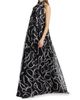 Halston Women's Lyle Swirl Chiffon Gown - 2