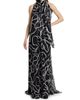 Halston Women's Lyle Swirl Chiffon Gown - 3