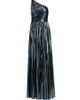 Halston Women's Terese Metallic Jersey One-Shoulder Gown - 8