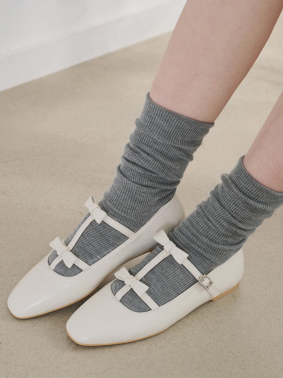 halte allez Double Ribbon Strap Loafer (HA2504)