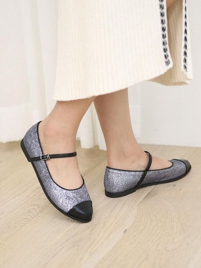 halte allez Glitter Point Flat