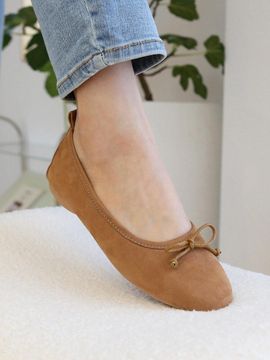 halte allez Ribbon Suede Flat