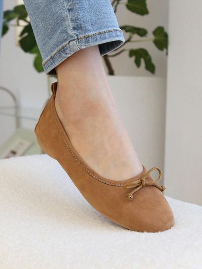 halte allez Ribbon Suede Flat