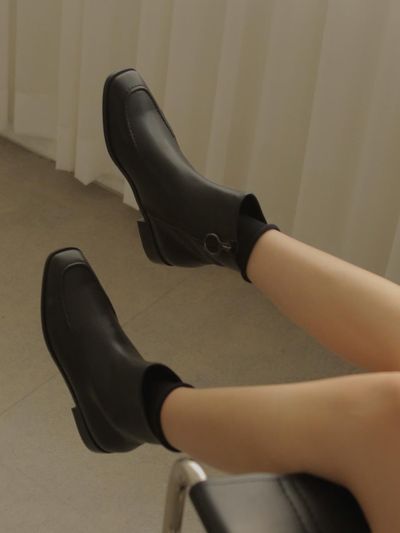 halte allez Stitch Square Ankle Boots