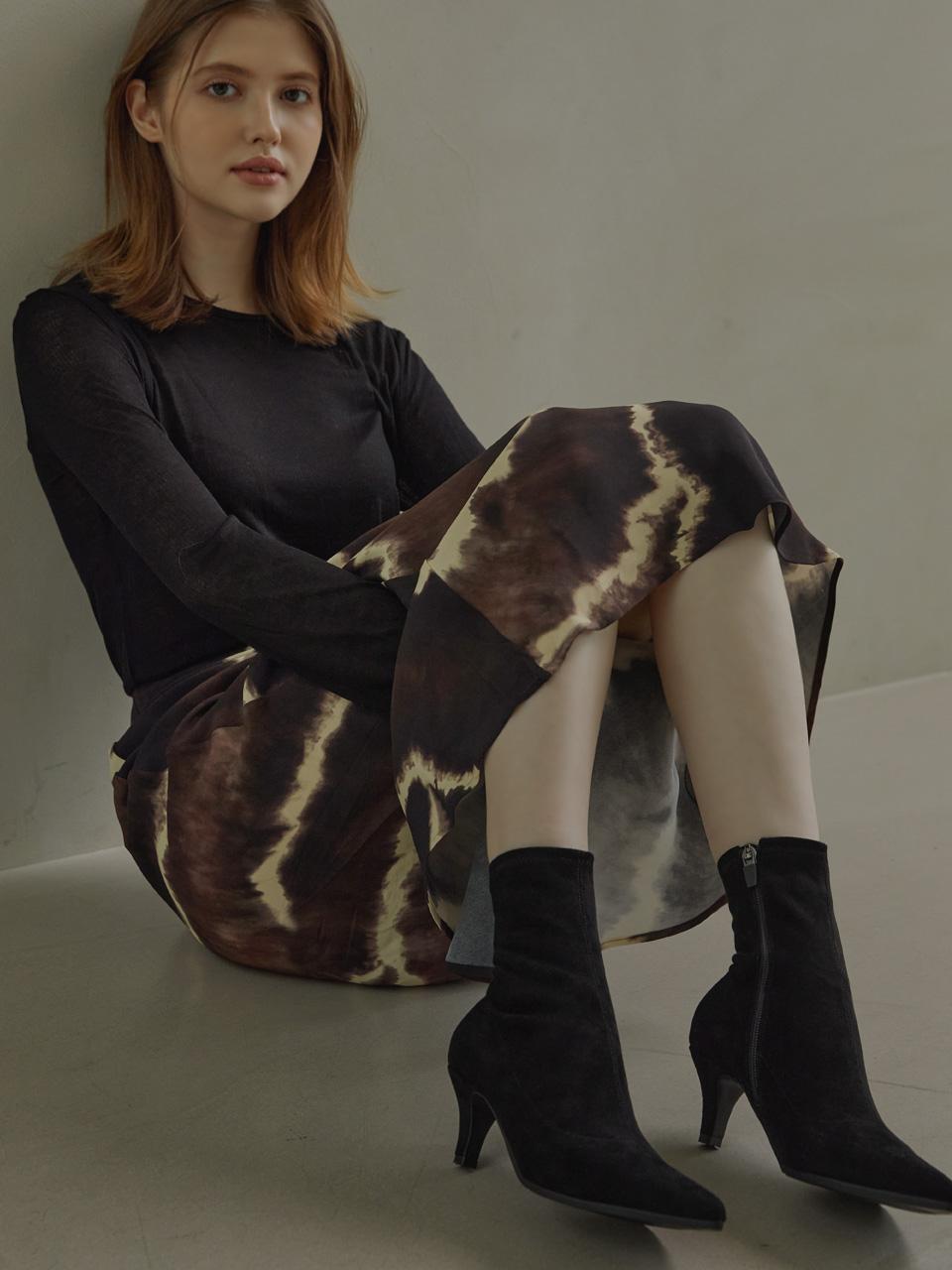 halte allez Suede Chic Span Ankle Boots