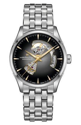 Hamilton Hamilton Jazzmaster Open Heart Bracelet Watch, 42mm
