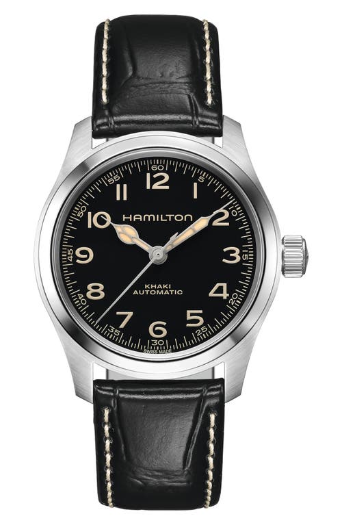 Hamilton Hamilton Khaki Field Murph Leather Strap Watch, 38mm
