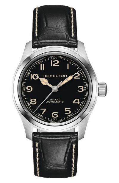 Hamilton Hamilton Khaki Field Murph Leather Strap Watch, 38mm