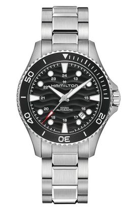 Hamilton Hamilton Khaki Navy Scuba Black Automatic Bracelet Watch, 40mm 
