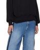 Han Kjobenhavn Han Kjobenhavn Black Logo Oversized Crewneck Sweatshirt - 4