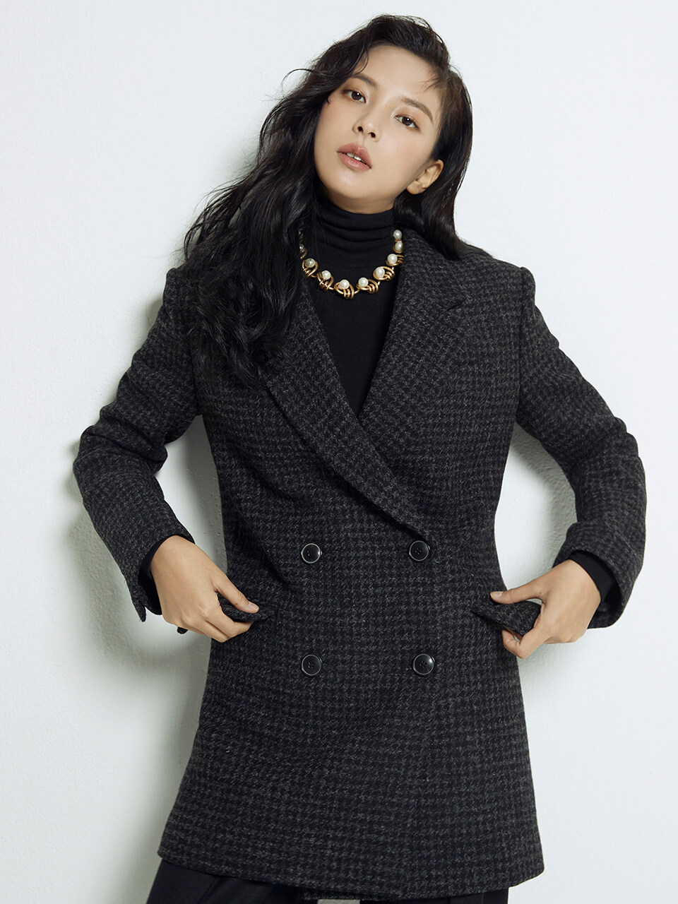 HANAVO No.15 Jacket - Black Harris Tweed