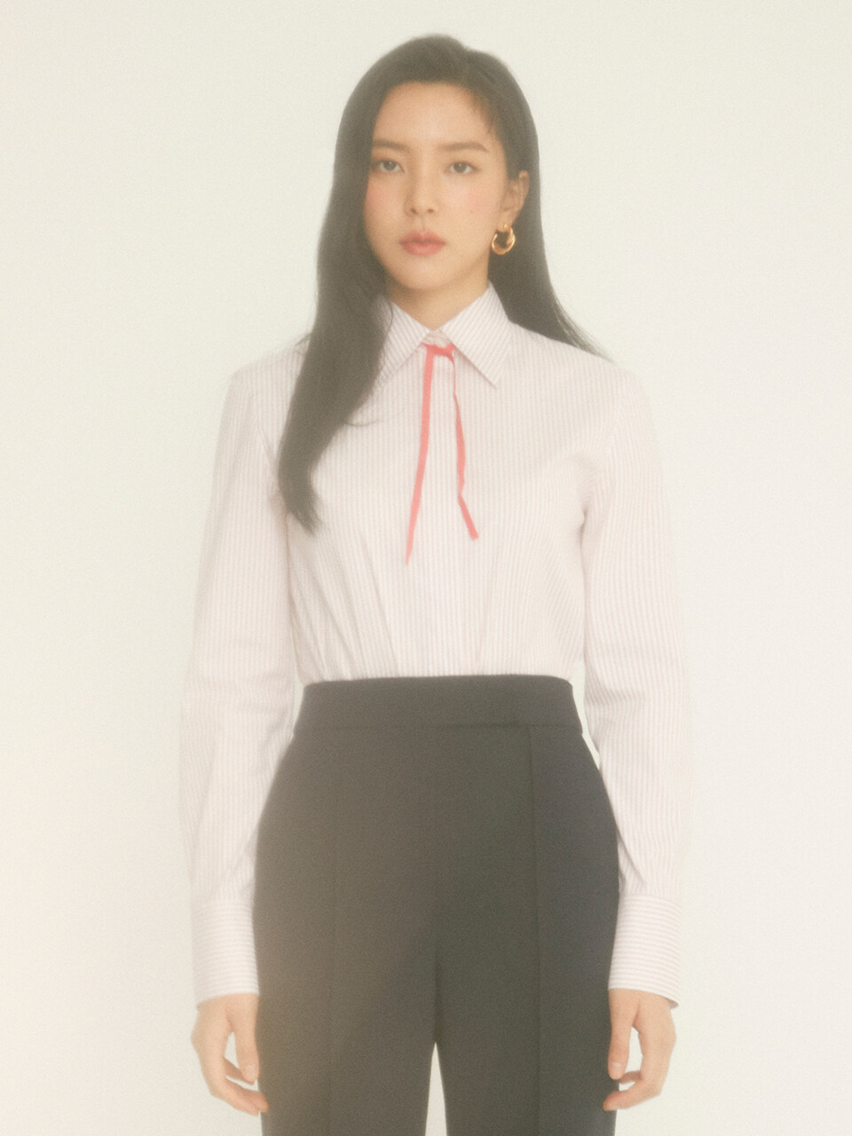 HANAVO No.16 Top _ Pink Stripe