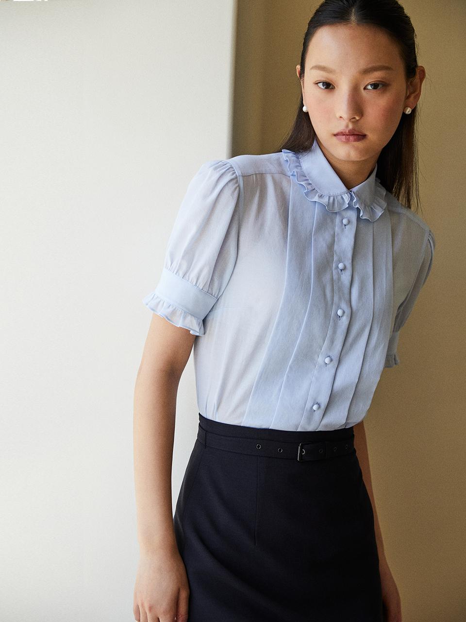 HANAVO NO.22 TOP - LIGHT BLUE