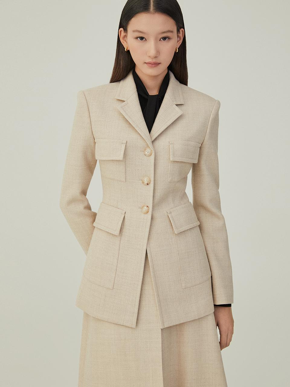 HANAVO NO.25 BLAZER [light brown]