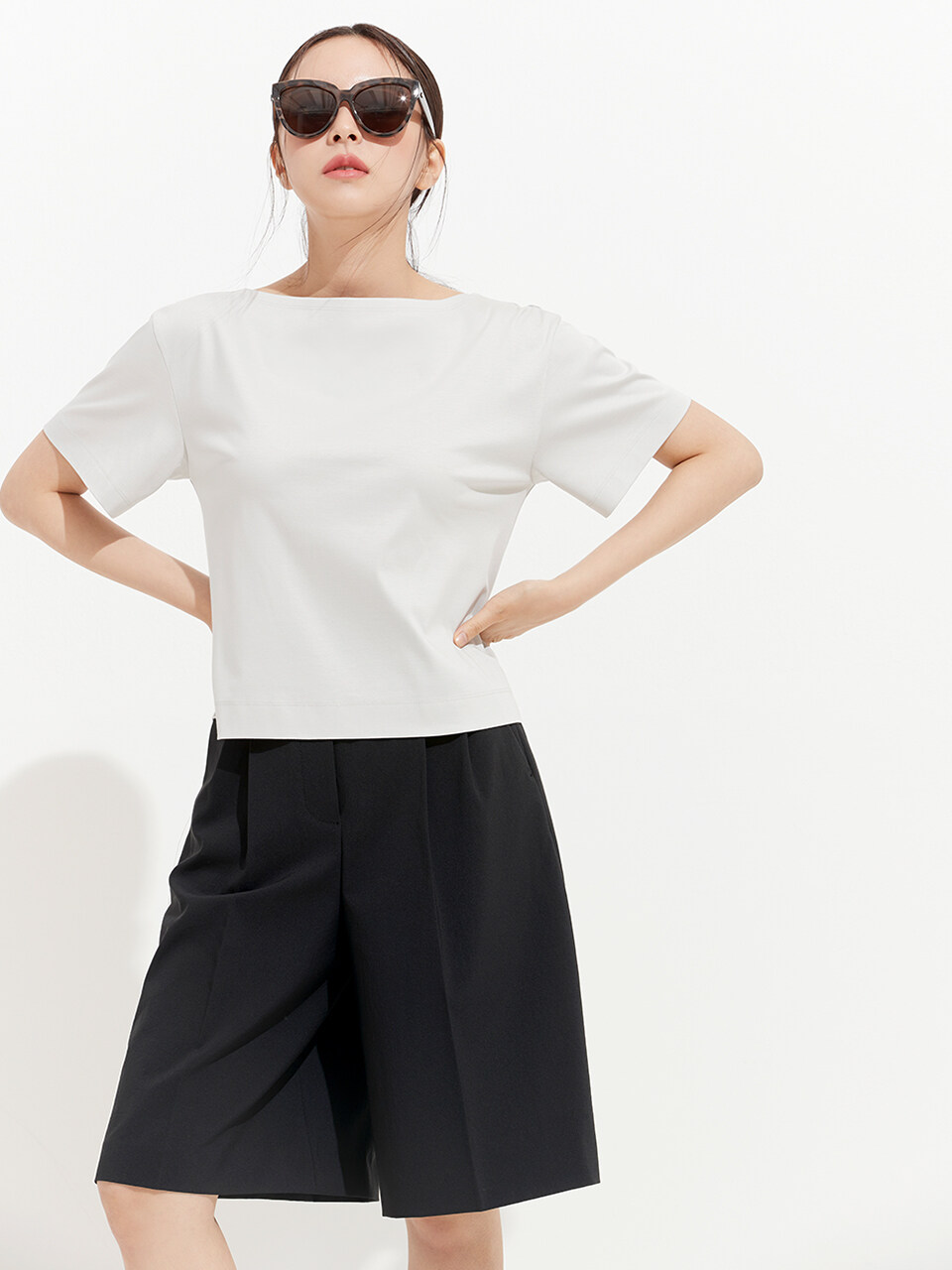 HANAVO No. 10 Top - Light Grey