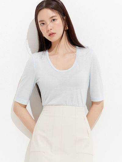 HANAVO No. 11 Top - Sky Blue