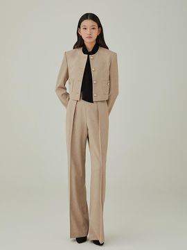 HANAVO NO. 16 PANTS - BEIGE BROWN