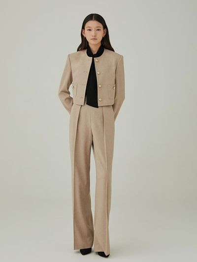 HANAVO NO. 16 PANTS - BEIGE BROWN