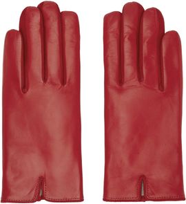 Handsome Stockholm Handsome Stockholm SSENSE Exclusive Red Essentials Gloves