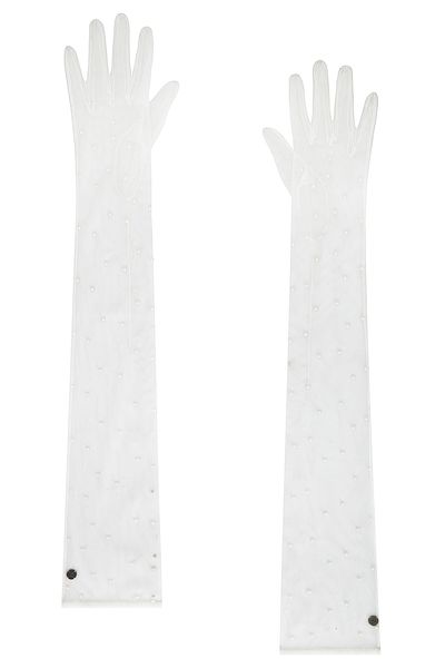 HANDSOME STOCKHOLM HANDSOME STOCKHOLM Tulle Pearls Extra Long Gloves