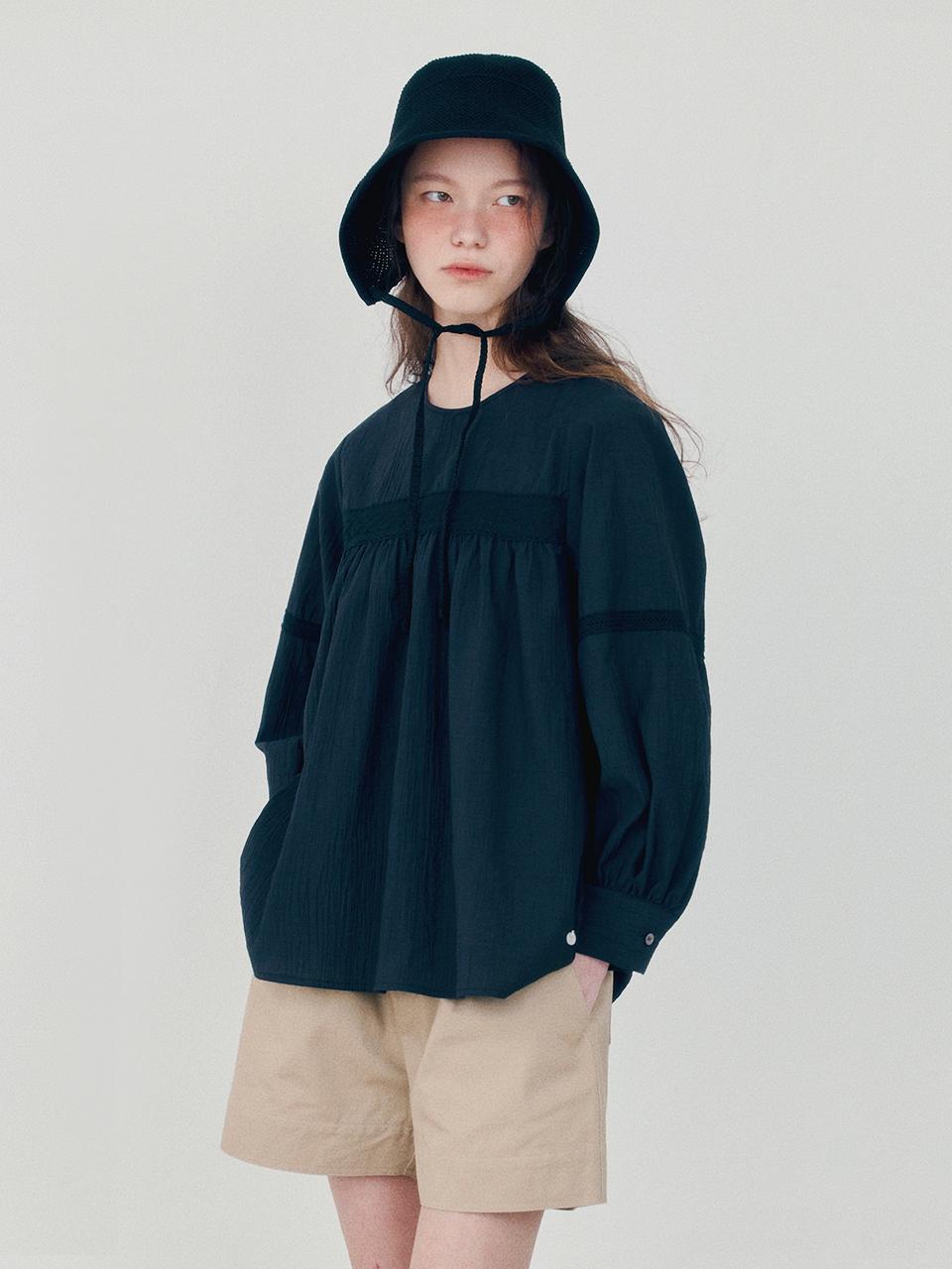 HANE Bohemian Blouse [Black Ink]