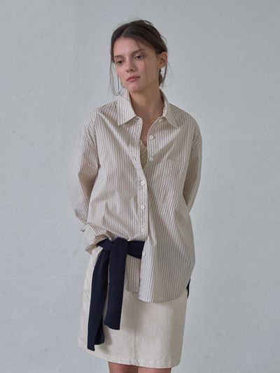 HANE Classic Pocket Stripe Shirt