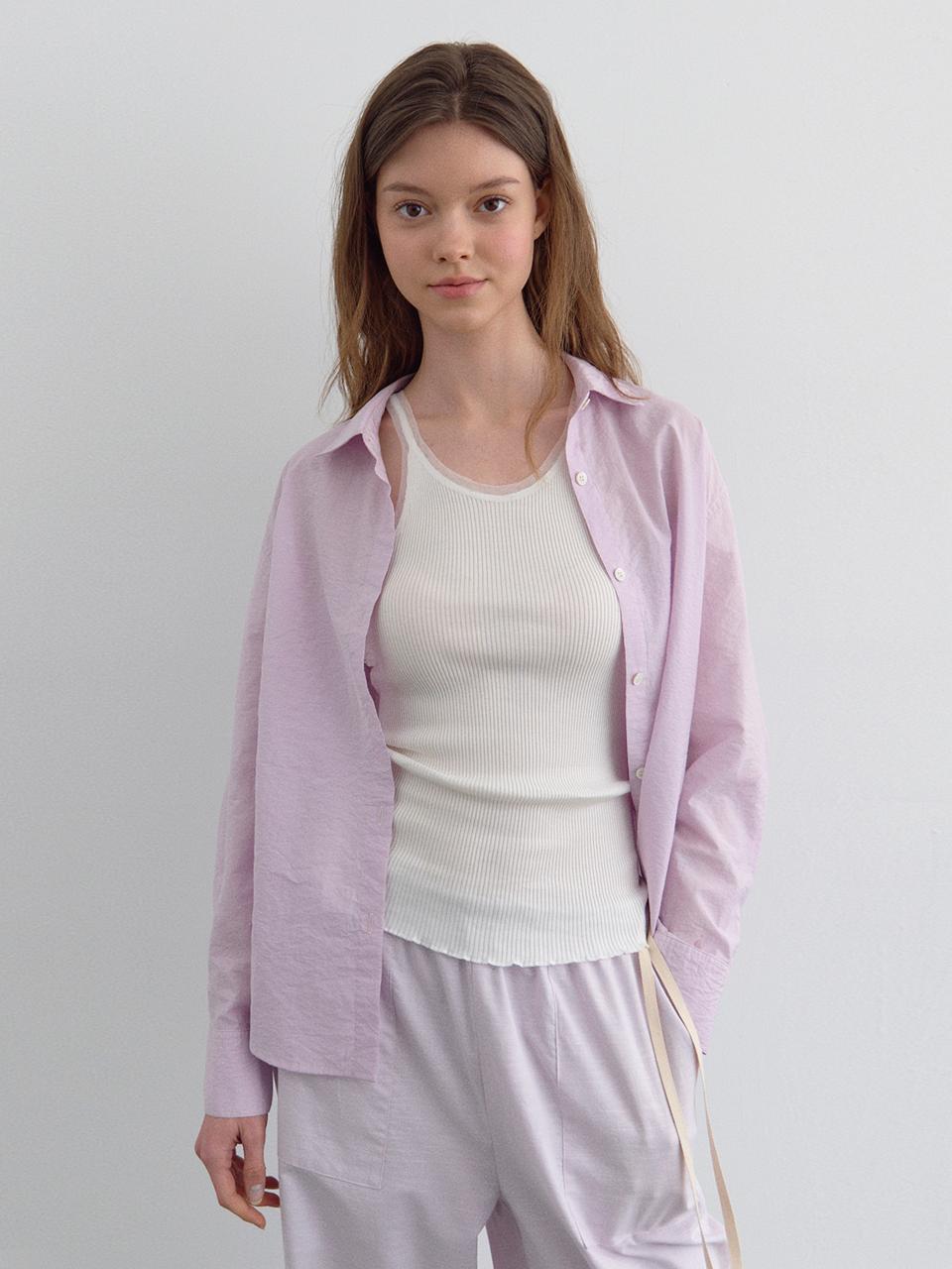 HANE Classic Sheer Shirt [Lavender]