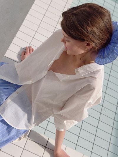 HANE Classic Sheer Shirt [WHITE]