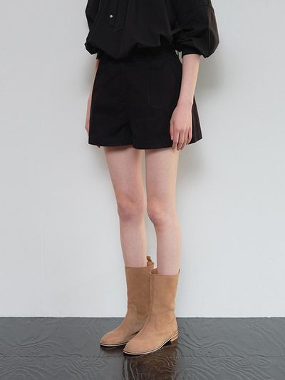 HANE Classic Twill Short Pants [Black]