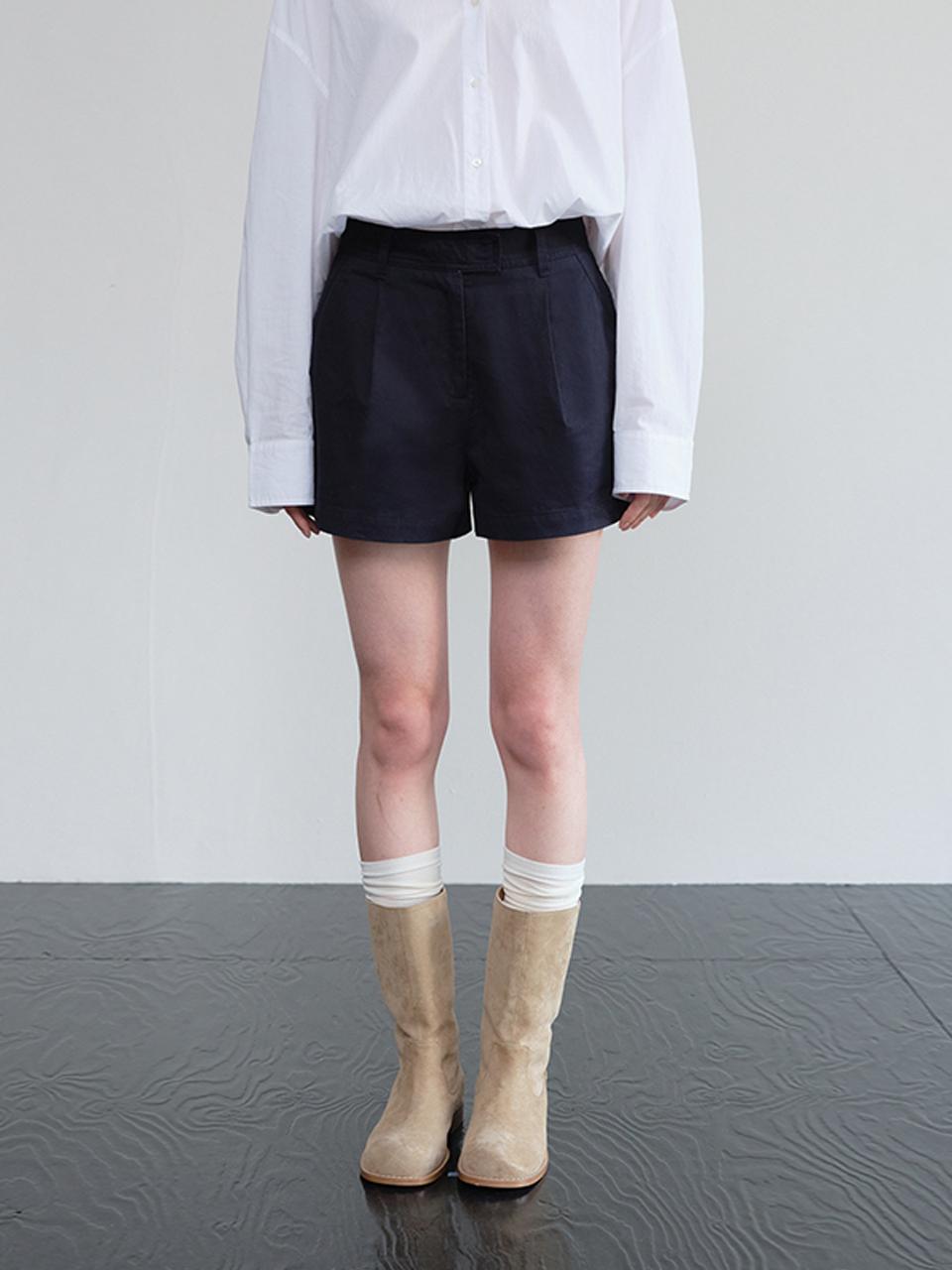 HANE Classic Twill Short Shorts [Navy]
