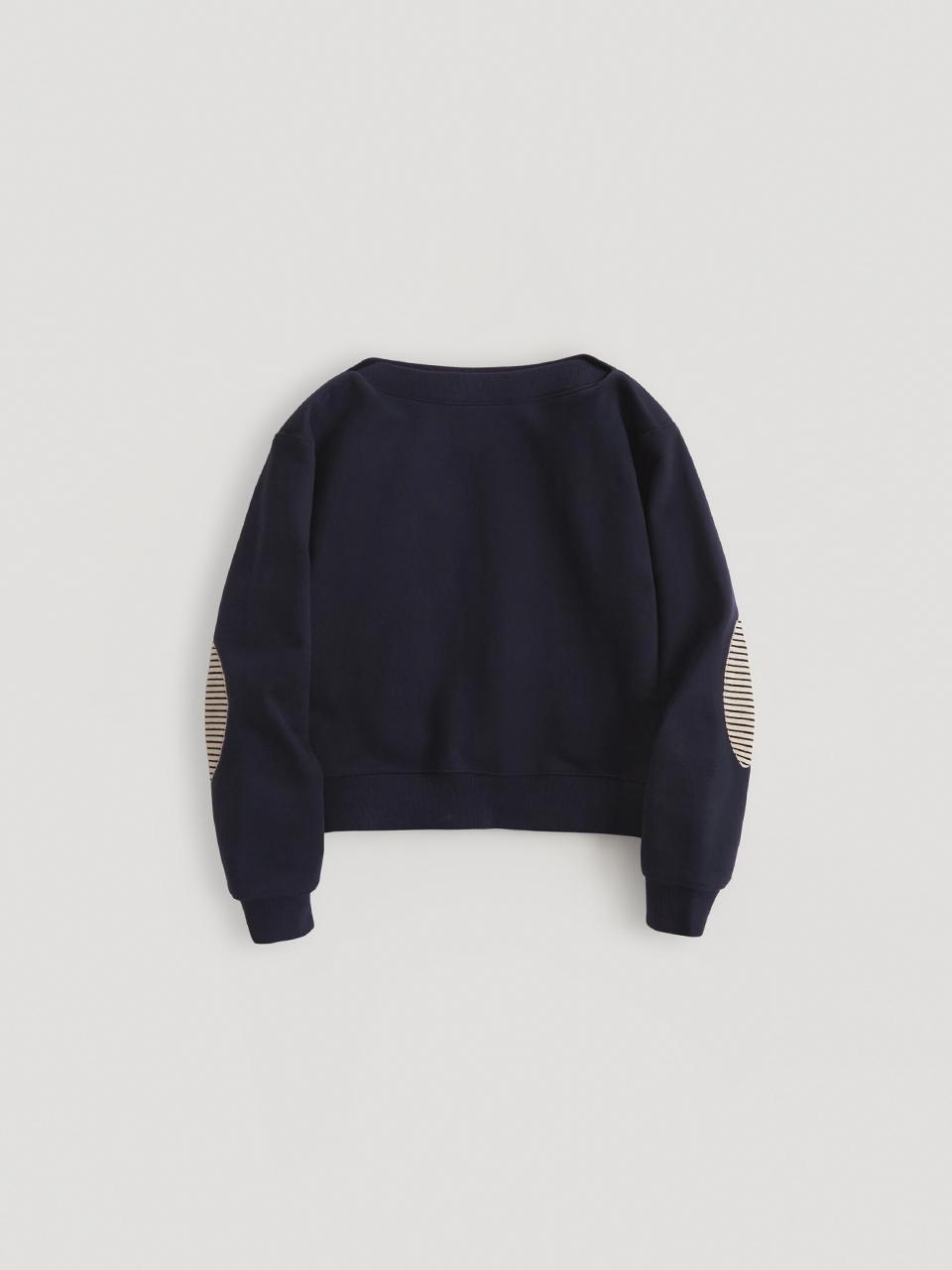 HANE Patch Slash Sweatshirt [Navy]