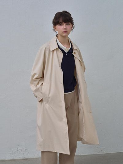 HANE Raglan Trench Coat [Ecru]