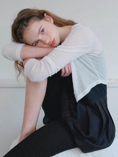 HANE Sheer Ribbed Cardigan [White Foam]