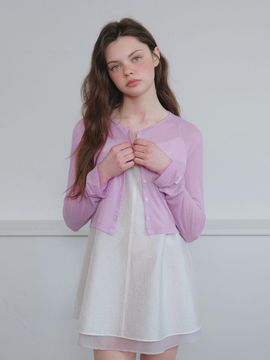 HANE Sheer Ribbed Cherish Cardigan