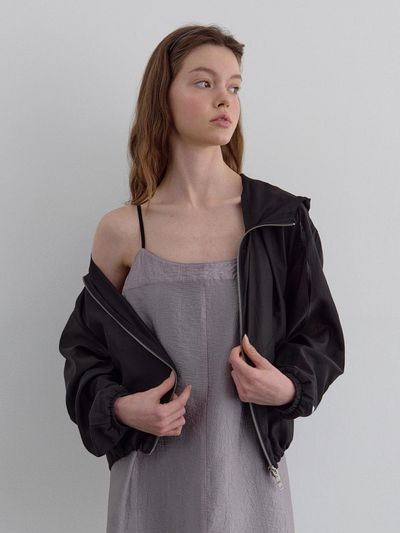 HANE Tencel Glow Sheer Jacket [Black Ink]
