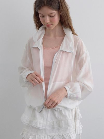 HANE Tencel Glow Sheer Jacket [White]