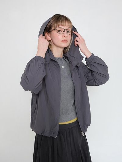 HANE Thin Wind Hood Jacket [Deep Gray]
