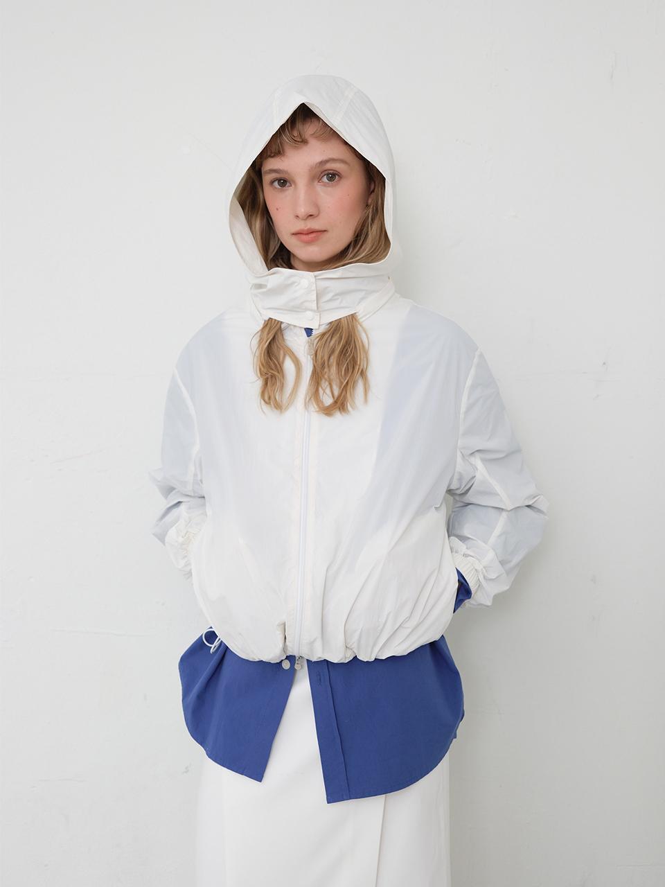 HANE Thin Wind Hood Jacket [WHITE]