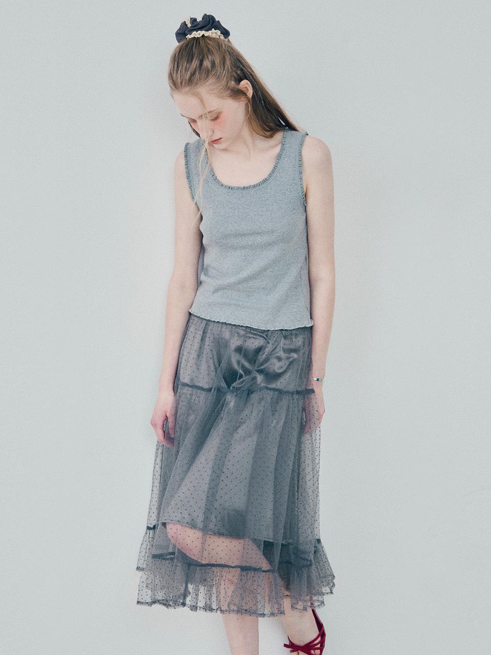 HANE Tiered Sha Skirt [Blush Grey]