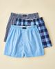 Hanes Hanes Woven Cotton Boxer Shorts 3-Pack in Blue, Men's at Urban Outfitters - 1