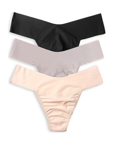Hanky Panky Hanky Panky Breathe Natural Rise Thong, Pack of 3