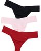 Hanky Panky Hanky Panky BreatheSoft Natural Rise Thong Panties 3 Pack BBPC - 1