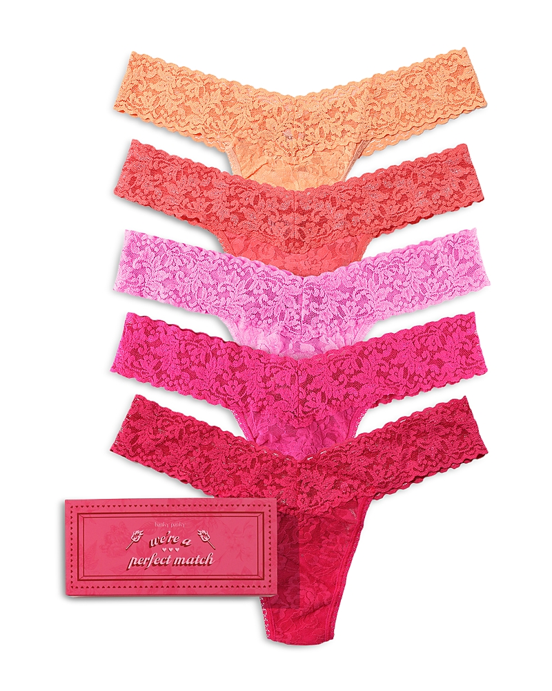Hanky Panky Hanky Panky Matchbox Low Rise Thong, Pack of 5
